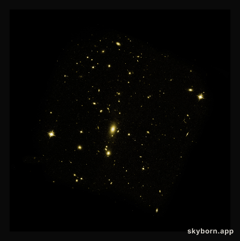 Visible-Light Image of Galaxy Cluster MS 0735