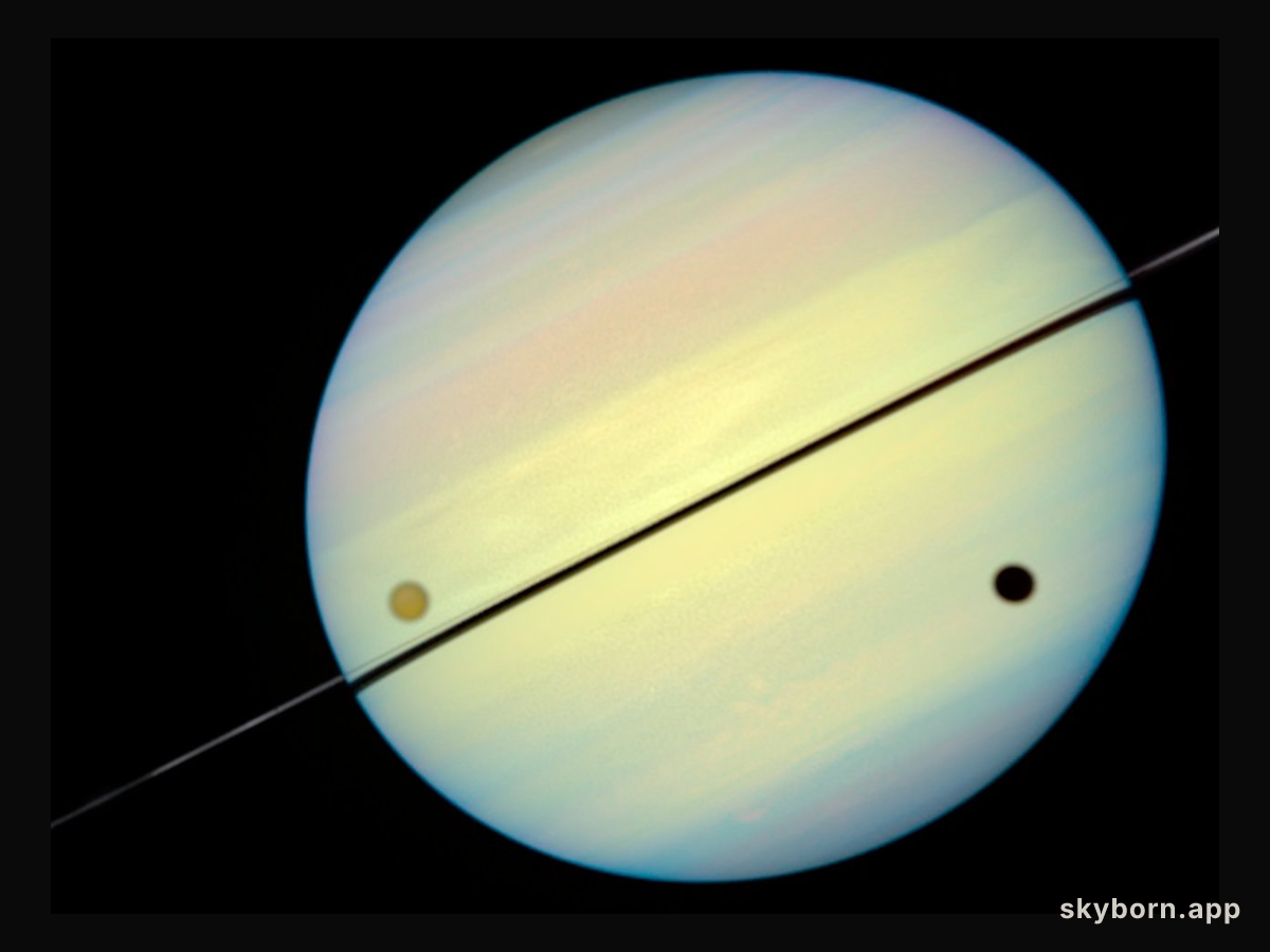 Hubble Catches Titan Chasing Its Shadow - Frame 4
