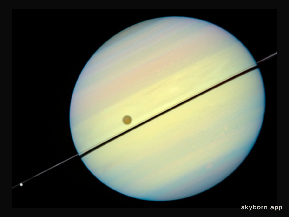 Hubble Catches Titan Chasing Its Shadow - Frame 5