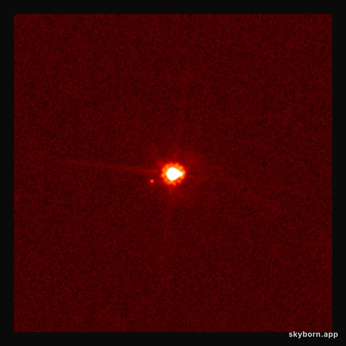 Hubble view of Eris and Dysnomia (unannotated)