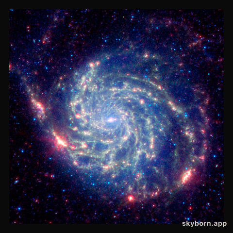 Spitzer image of M101