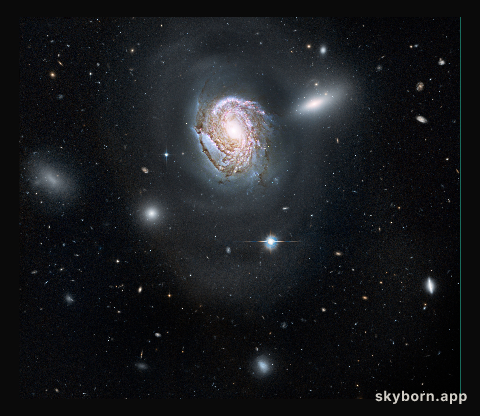 Spiral galaxy NGC 4911 in the Coma cluster