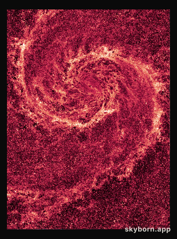 Hubble NICMOS infrared image of M51