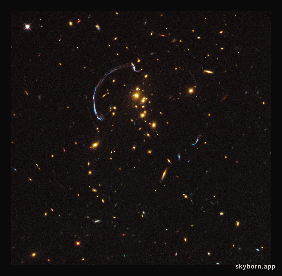 Galaxy cluster RCS2 032727-132623 (uncropped)