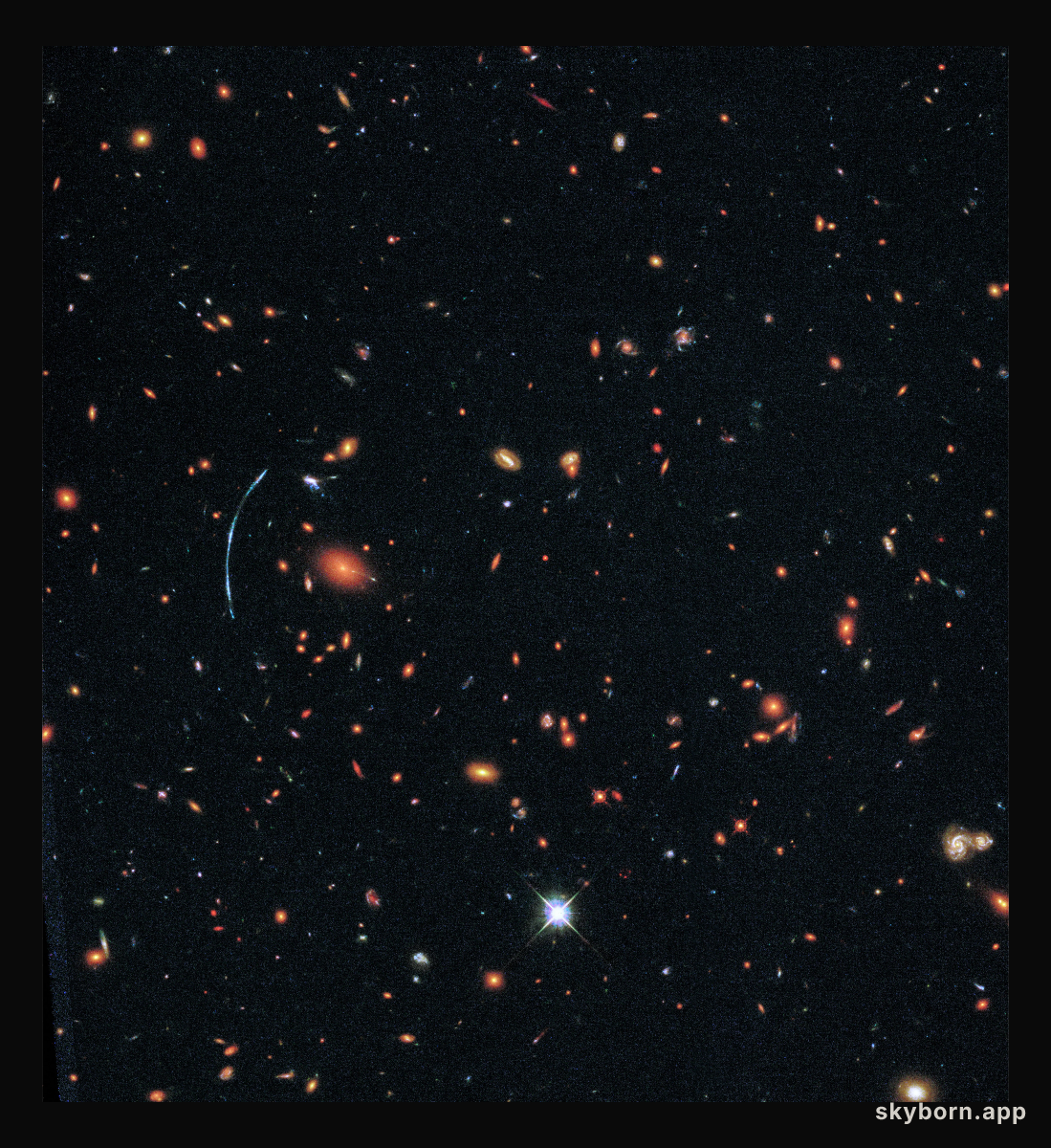 Wide field image of galaxy cluster SDSS J1110+6459