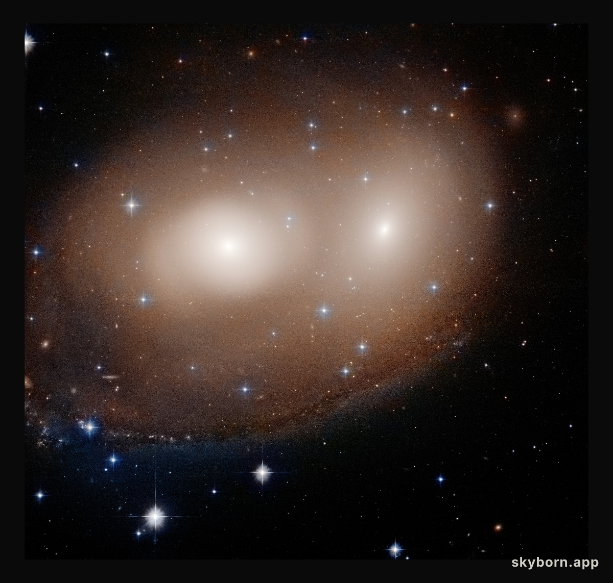 Hubble Finds Halloween Pumpkin Pair