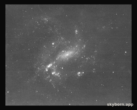 Ground-based image of Seyfert galaxy NGC 4395