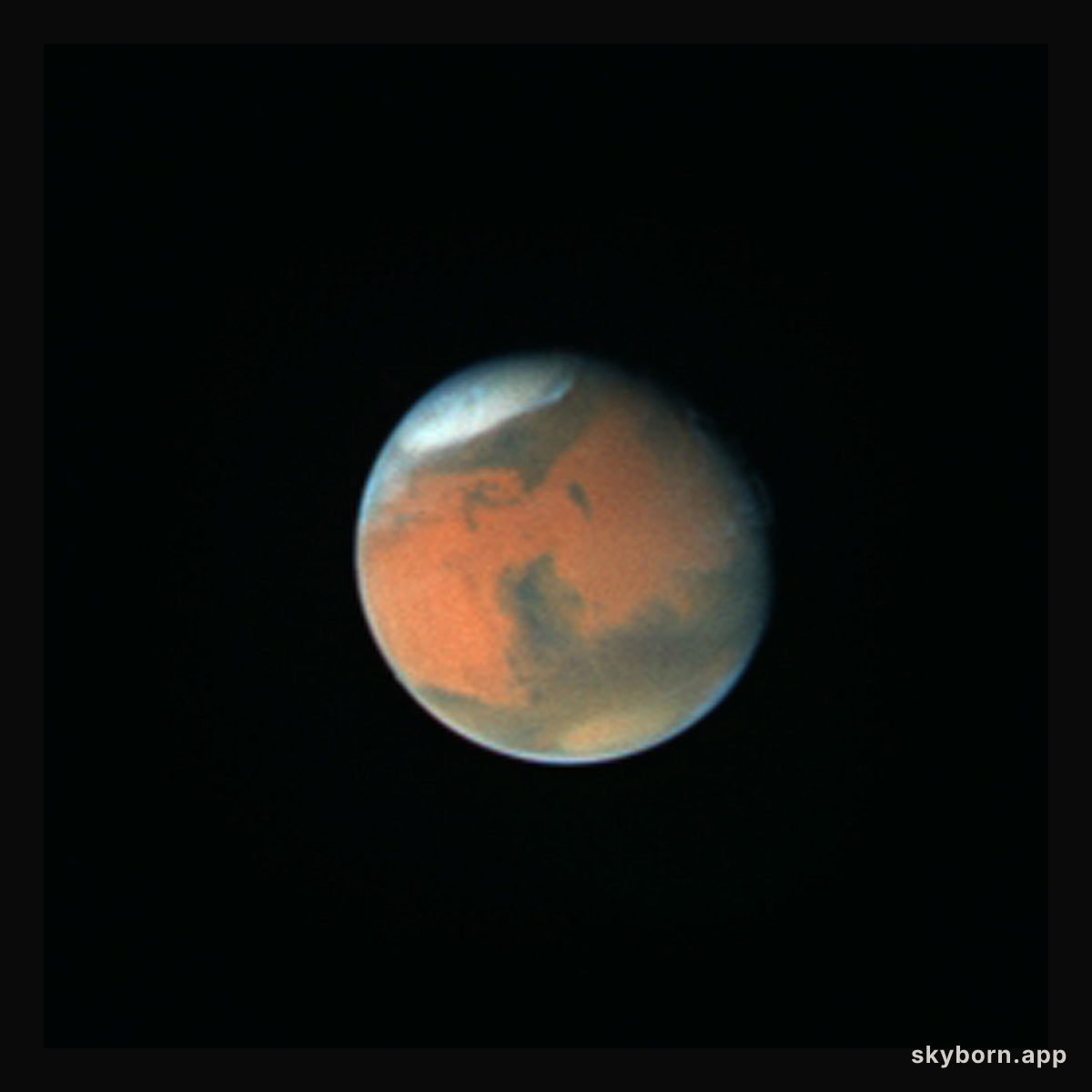 Mars in October 1996