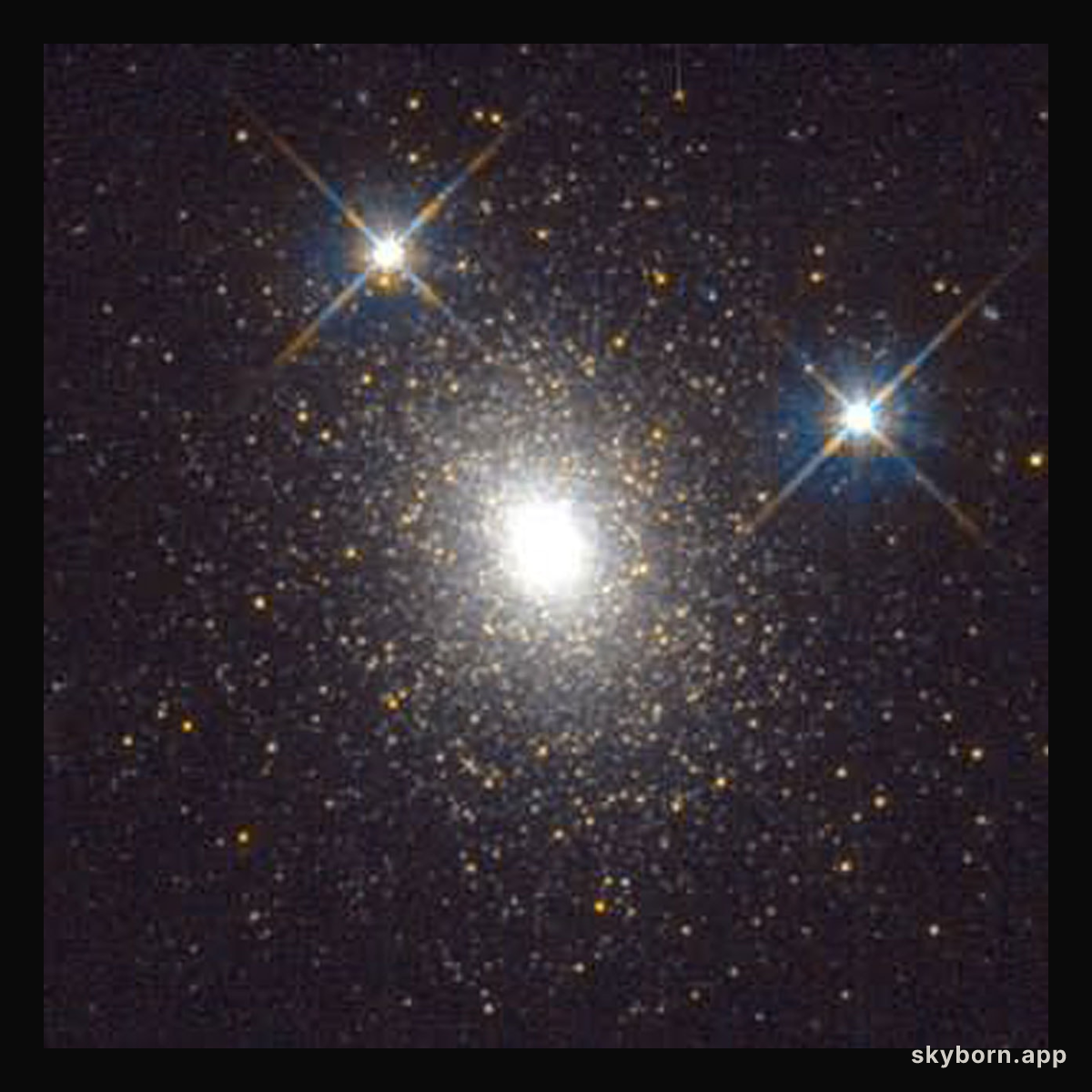 HST image of an old globular star cluster in galaxy M31