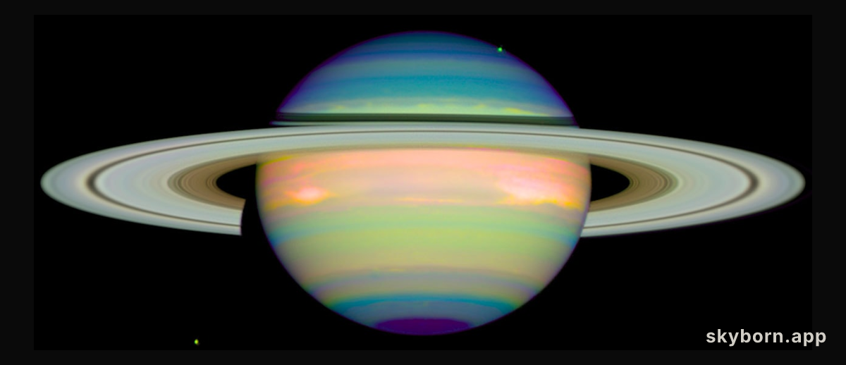 An infrared view of Saturn