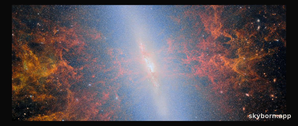 A starburst shines in infrared
