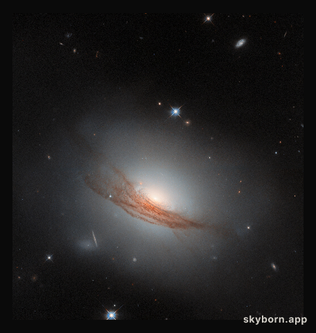 NGC 7722 in dark surroundings (wide crop)