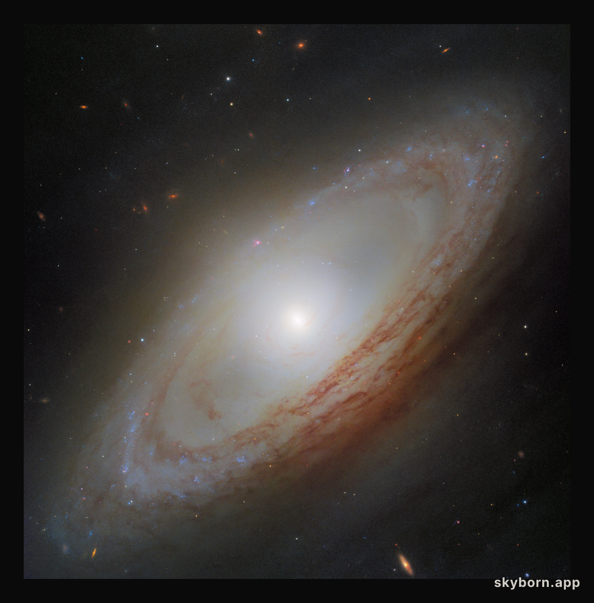 A galaxy spinning out of sync