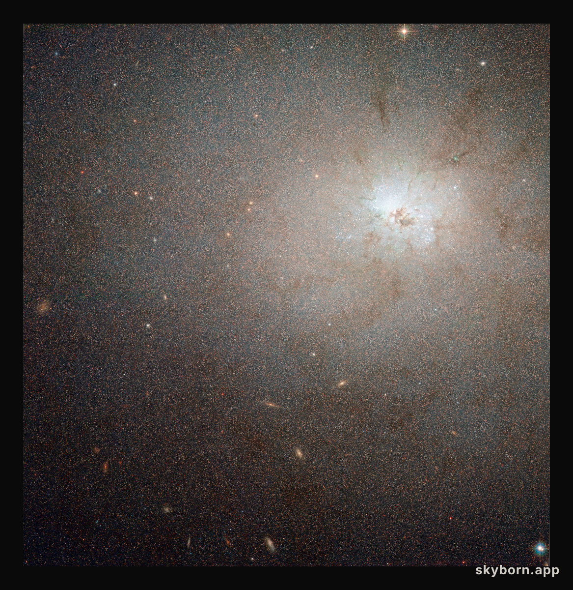 A deceptively quiet galaxy