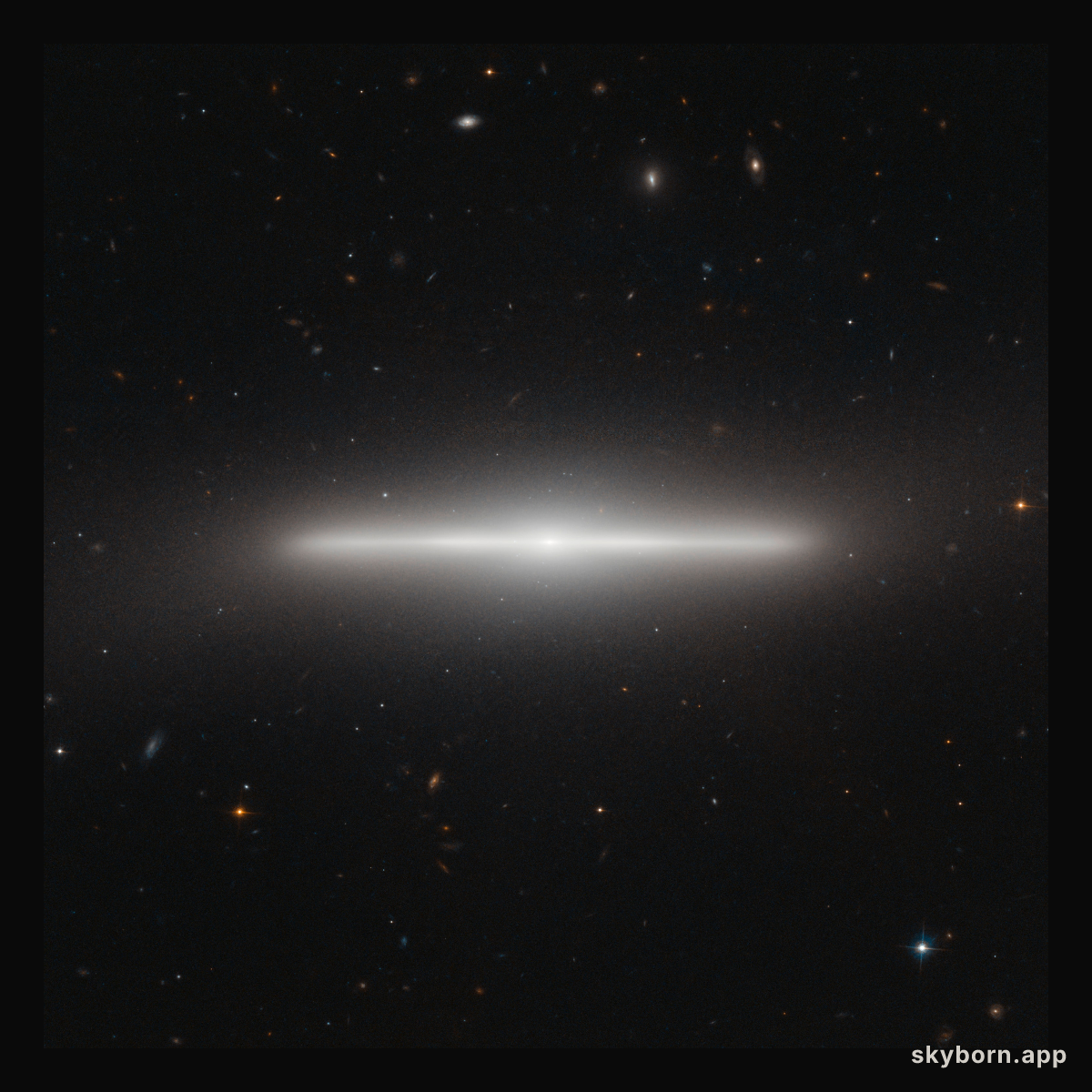 An extraordinarily slender galaxy