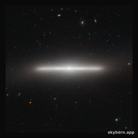 An extraordinarily slender galaxy