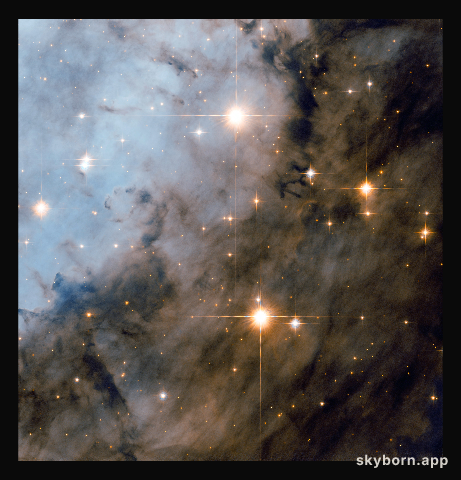 Hubble peers deeply into the Eagle Nebula