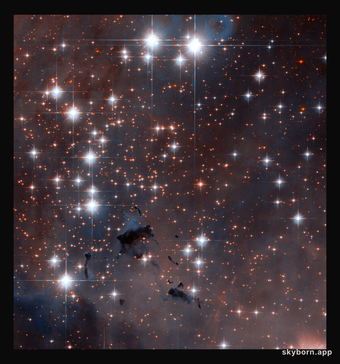 Stellar powerhouses in the Eagle Nebula