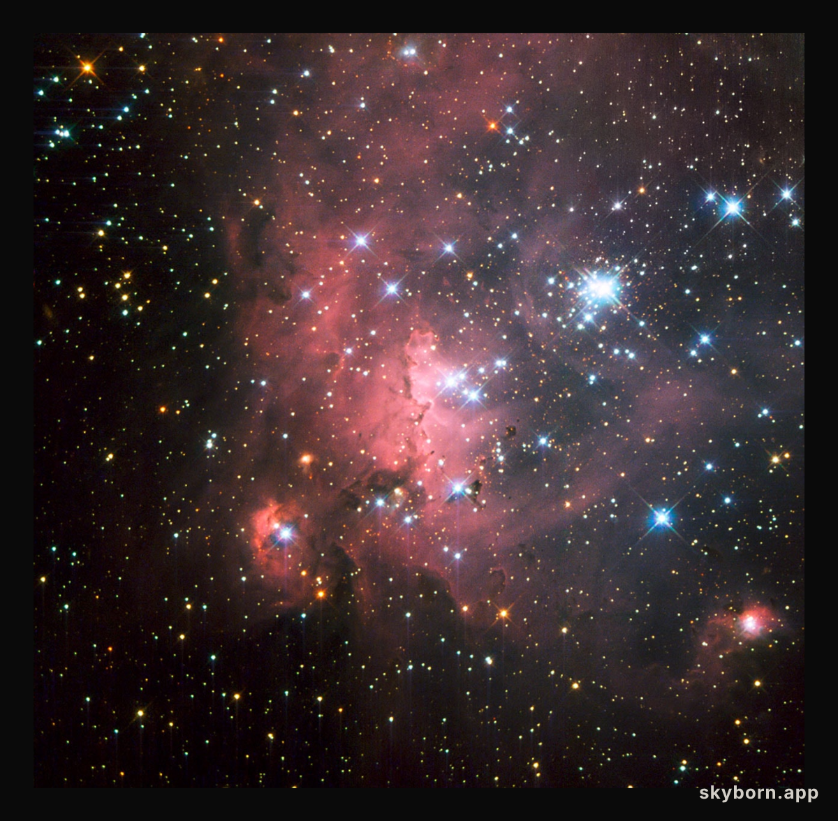 Probing a super-giant shell of gas and stars