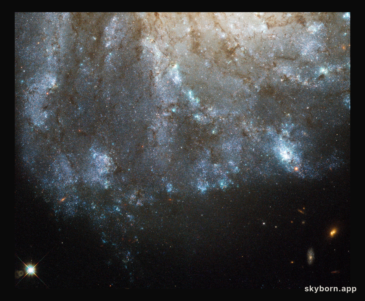 A bright spark in a nearby spiral galaxy