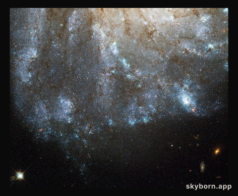 A bright spark in a nearby spiral galaxy