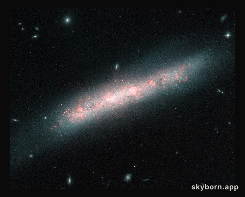 A galaxy festooned with stellar nurseries