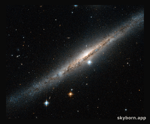 A side-on spiral streak