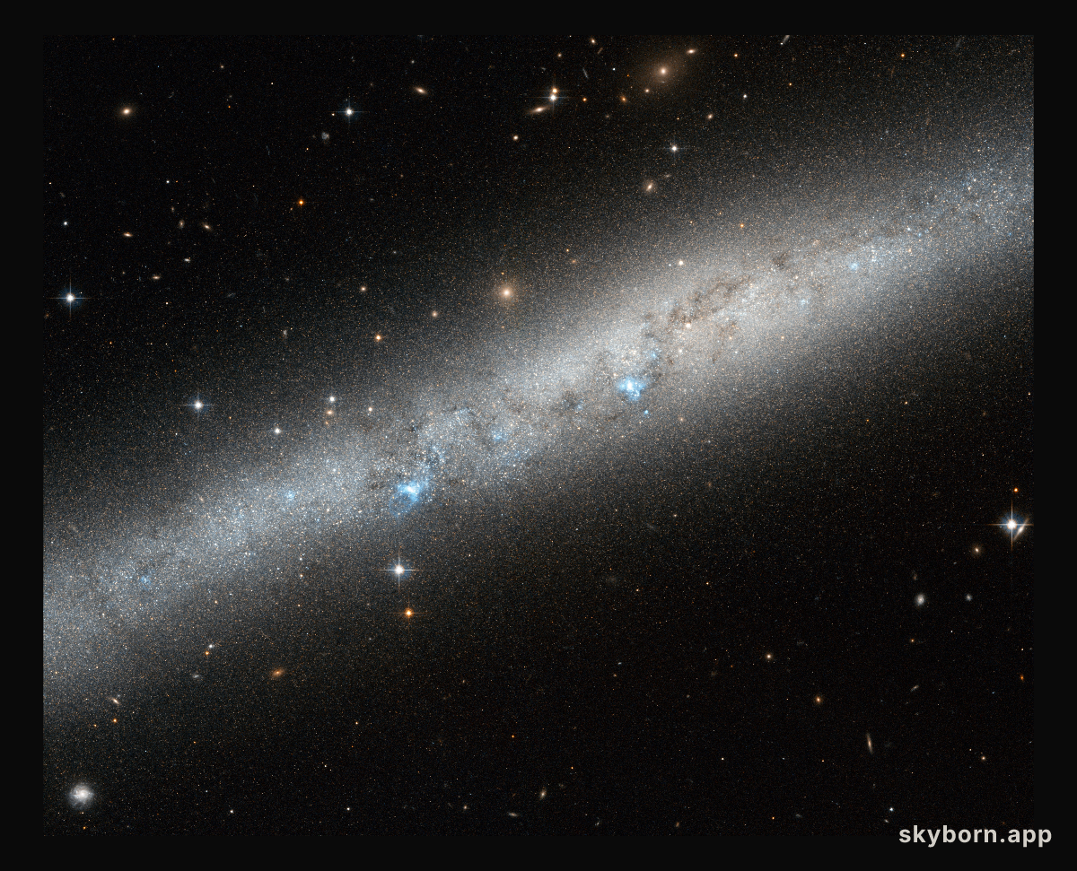 Blue bursts of hot young stars