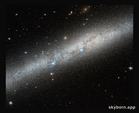 Blue bursts of hot young stars