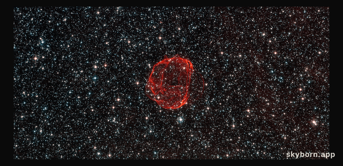 The remains of a star gone supernova