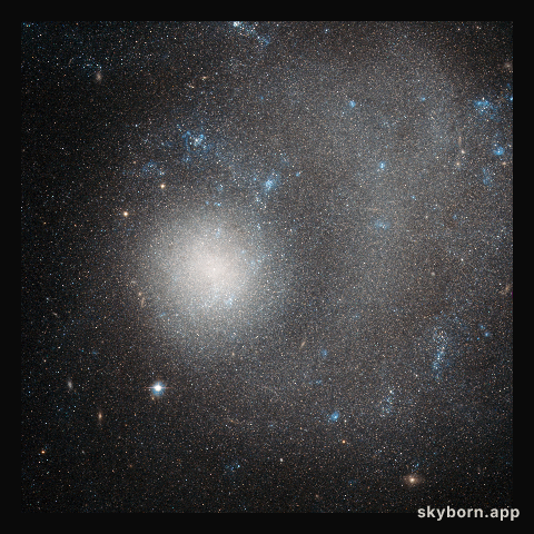 A dwarf galaxy ravaged by grand design