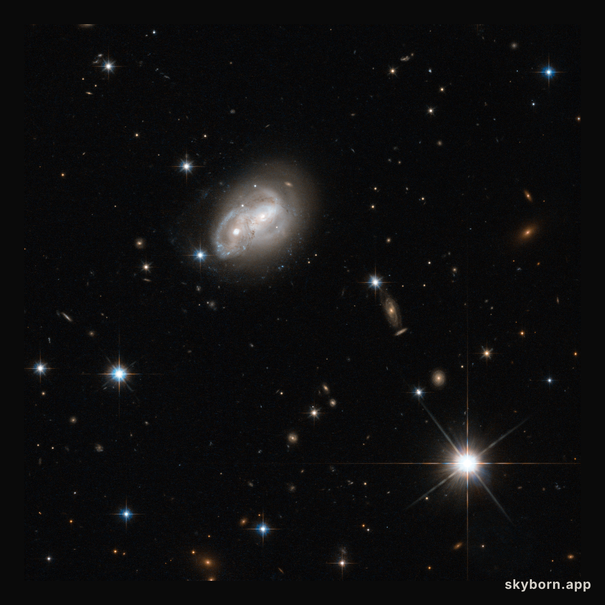 Galaxy gets a cosmic hair ruffling