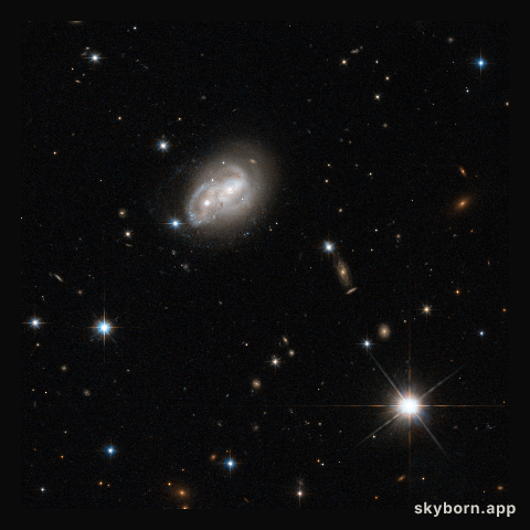 Galaxy gets a cosmic hair ruffling