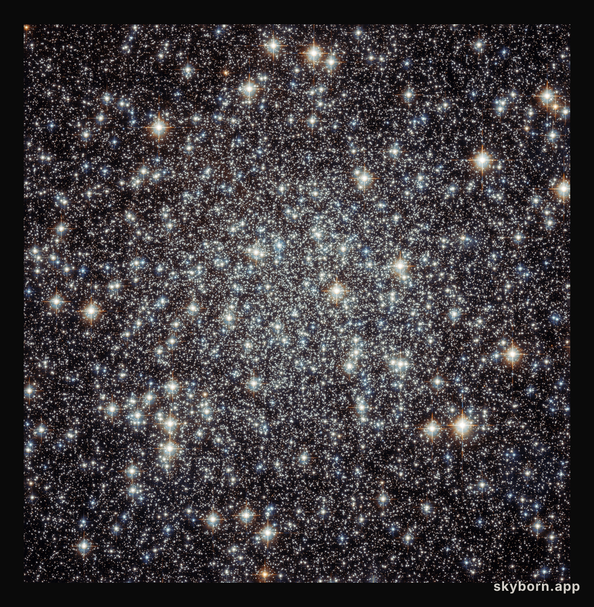 The crammed centre of Messier 22