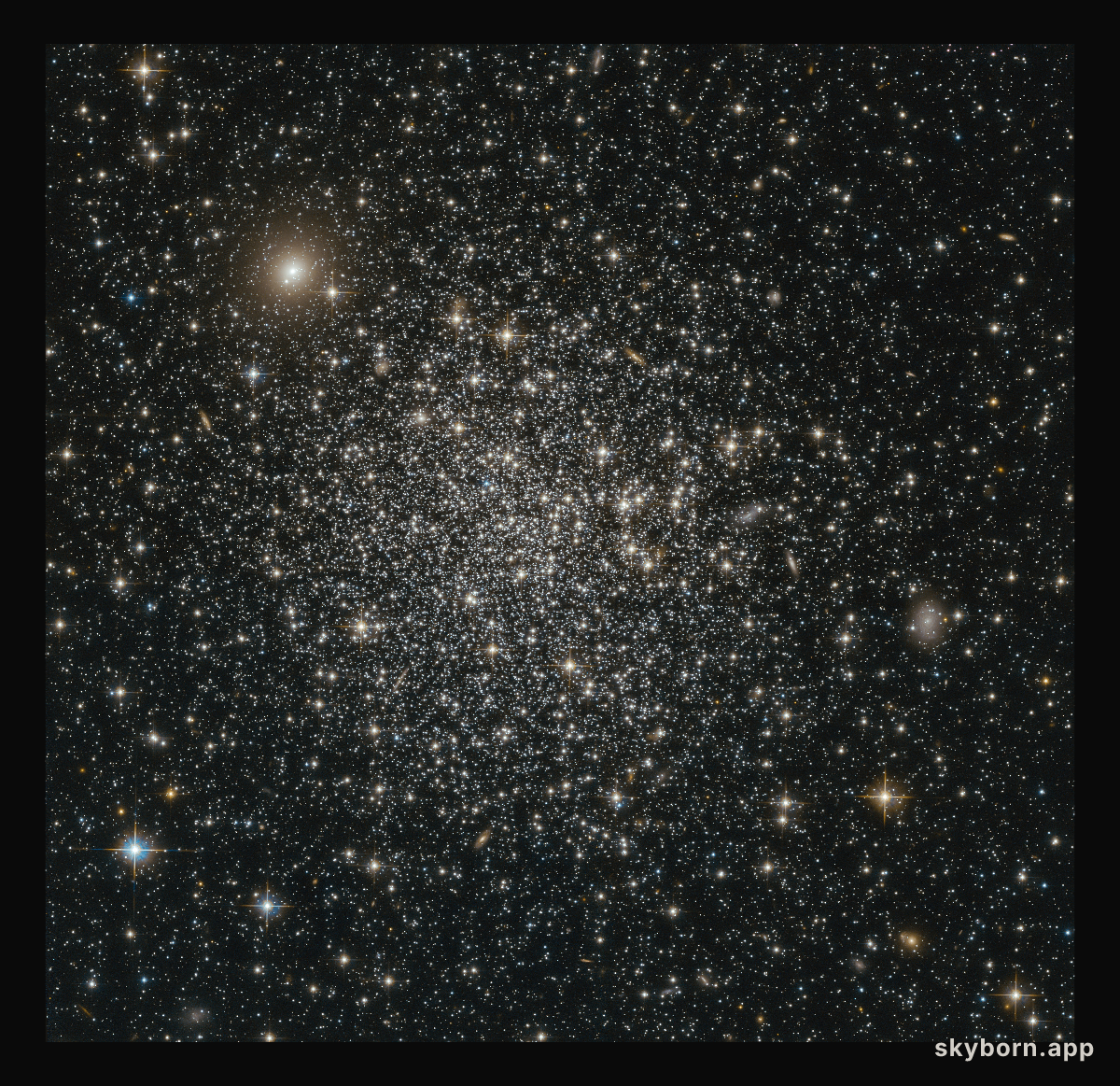 A glittering sphere of stars