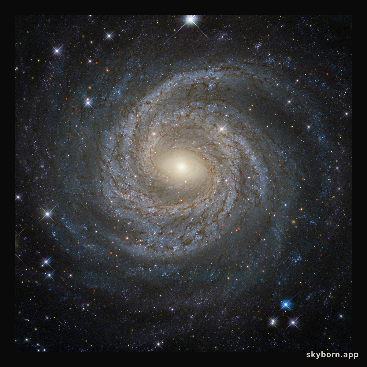 A spiral snowflake