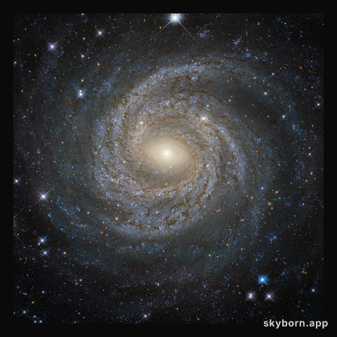A spiral snowflake