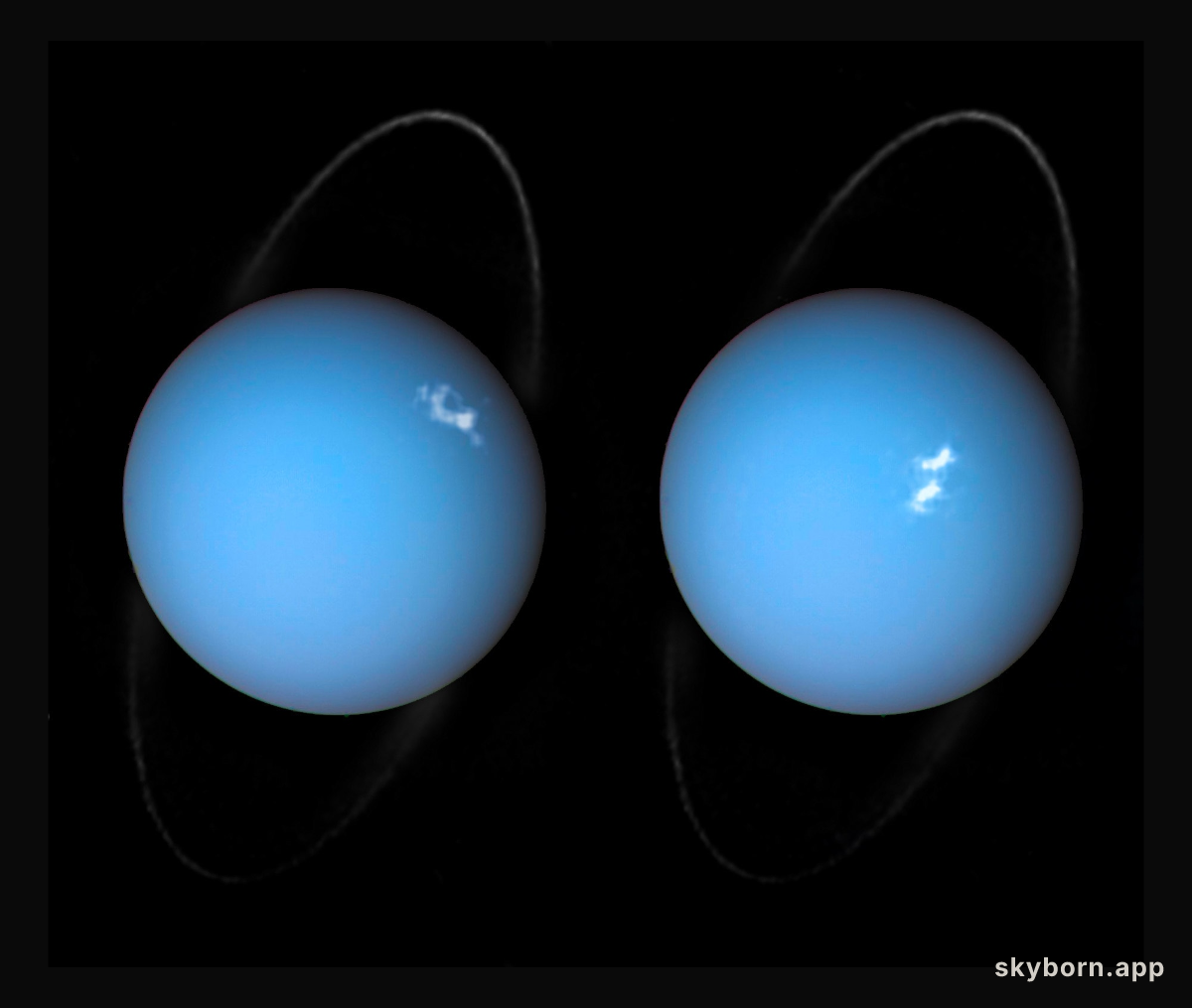 Alien aurorae on Uranus