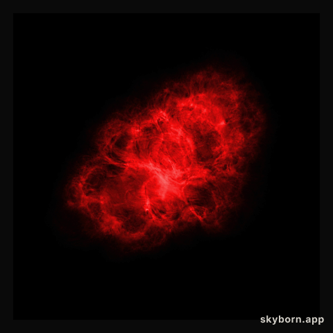 Very Large Array (radio) Image of the Crab Nebula
