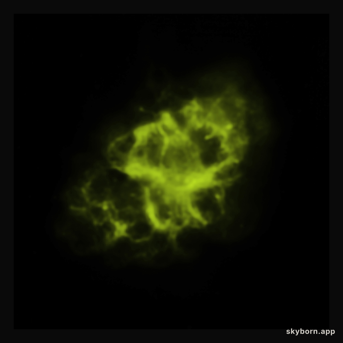 Spitzer Space Telescope (infrared) Image of the Crab Nebula