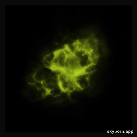 Spitzer Space Telescope (infrared) Image of the Crab Nebula