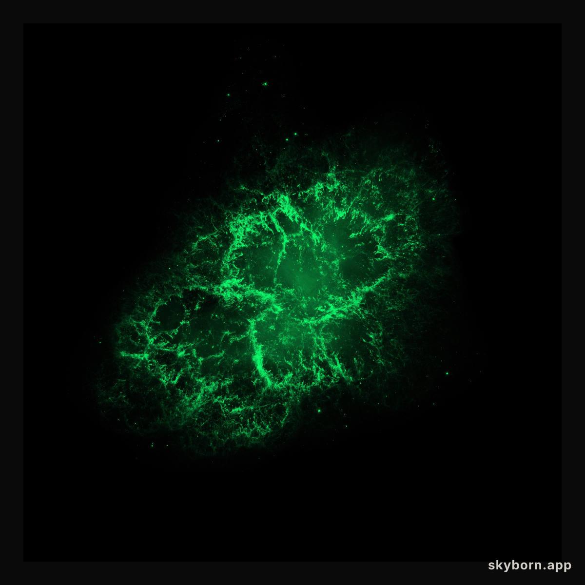 Hubble Space Telescope (visible) Image of the Crab Nebula