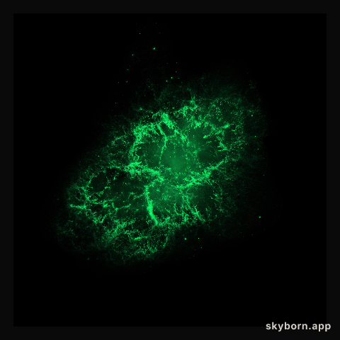 Hubble Space Telescope (visible) Image of the Crab Nebula