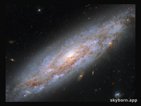 Galaxy full of cosmic lighthouses