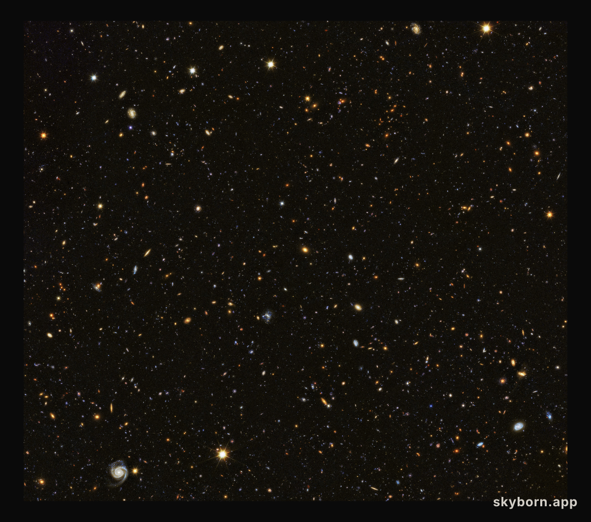 Hubble contributes to painting a picture of the evolving Universe