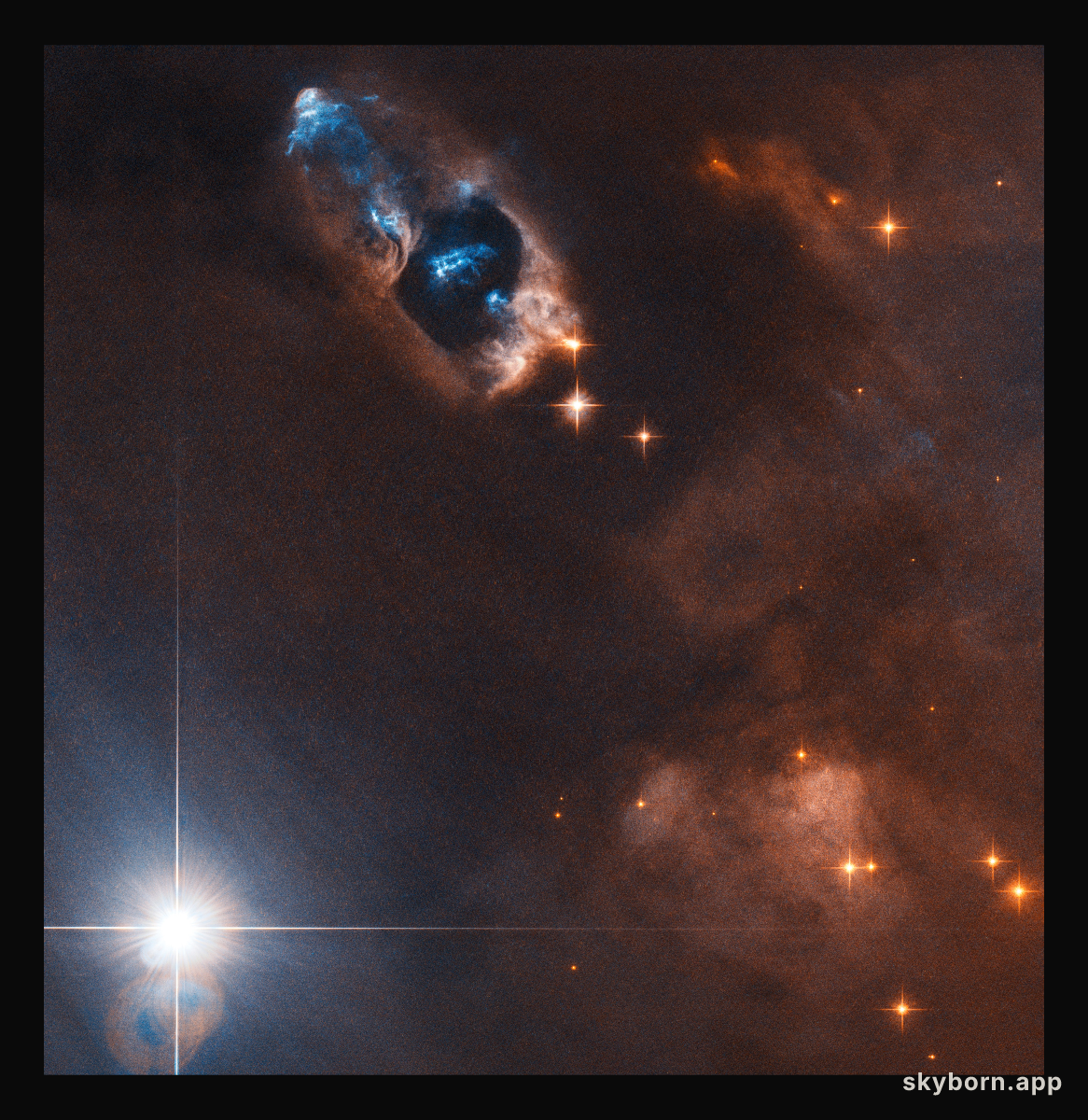 The smoking gun of a newborn star