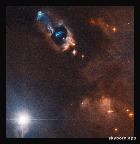 The smoking gun of a newborn star