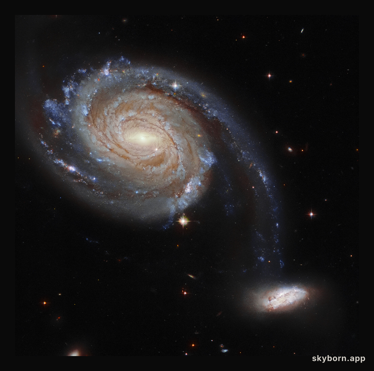 Hubble Spies a Pair of Squabbling Galaxies