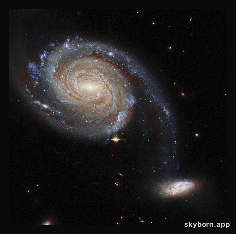 Hubble Spies a Pair of Squabbling Galaxies