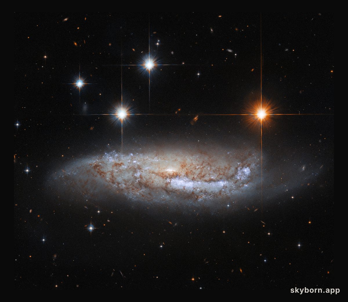 Hubble Gazes Sidelong at NGC 3568